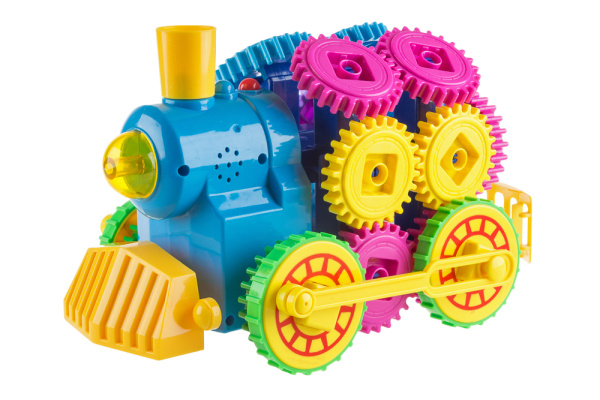 Паровоз на радиоуправлении Diy Bricks