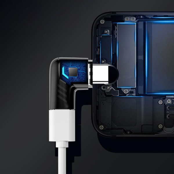 Адаптер USB-С - USB-C, магнитный, Цвет белый