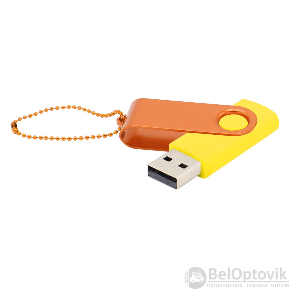Флешка Designer To Go 2.0 USB 16Gb, желтый/оранжевый