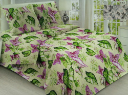 Постельное белье, бязь Комплект 1,5 спальный (147*215 см; 150*215 см; 70*70 см - 2 шт) "Весна" Живые фотографии внутри