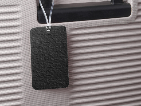 Багажная бирка «Favor» на силиконовой петле, Цвет черный