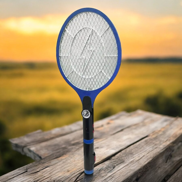 Электрическая мухобойка с 2-мя фонариками