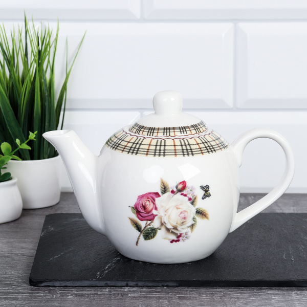 Чайник заварочный 500 мл АКЦИЯ / B3TP-new F31 /уп 18/ Чайная роза