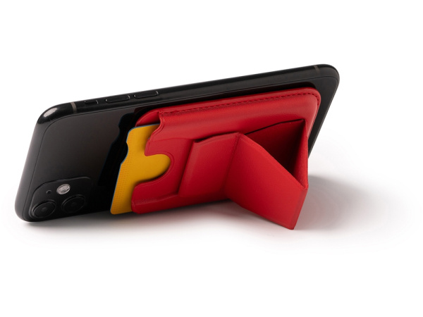 Картхолдер с подставкой «Sekun», Цвет красный