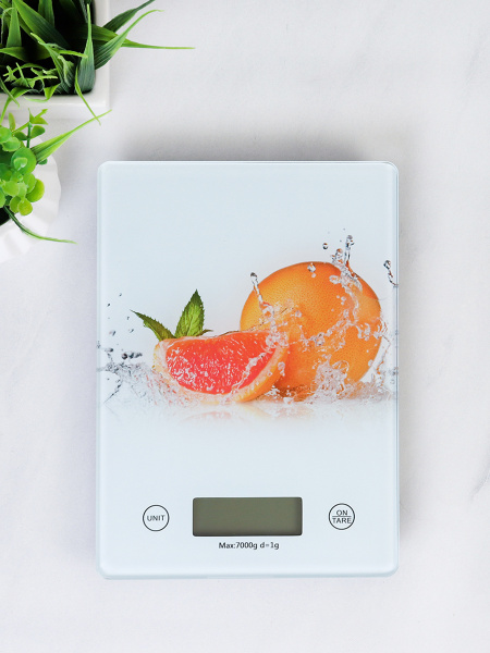 Весы кухонные электронные 7 кг / ZD-412 /уп 40/ без батареек
