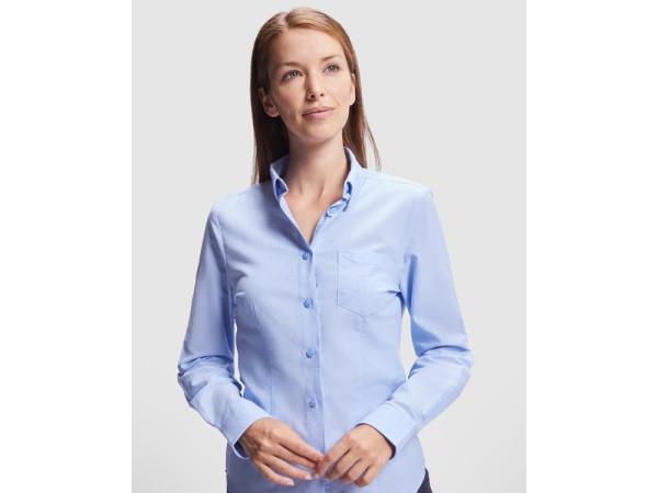 Рубашка с длинным рукавом «Oxford», женская, Размер 3XL, Цвет небесно-голубой