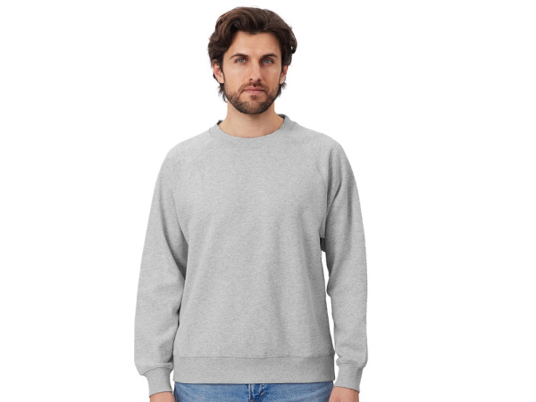 Свитшот оверсайз с рукавом реглан «Belgrade», унисекс, Размер XL, Цвет серый меланж