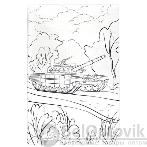 Раскраска "МАКСИ-РАСКРАСКА", АССОРТИ, 340х485 мм, 20 стр., внутренний блок 100 г/м2, ПП