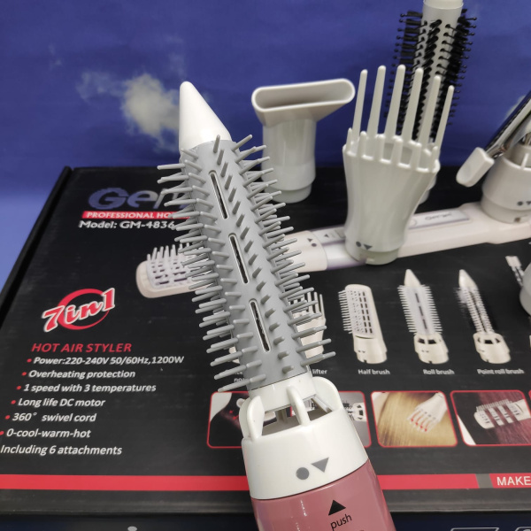 Мультистайлер фен - плойка для волос Gemei GM-4836-6 насадок