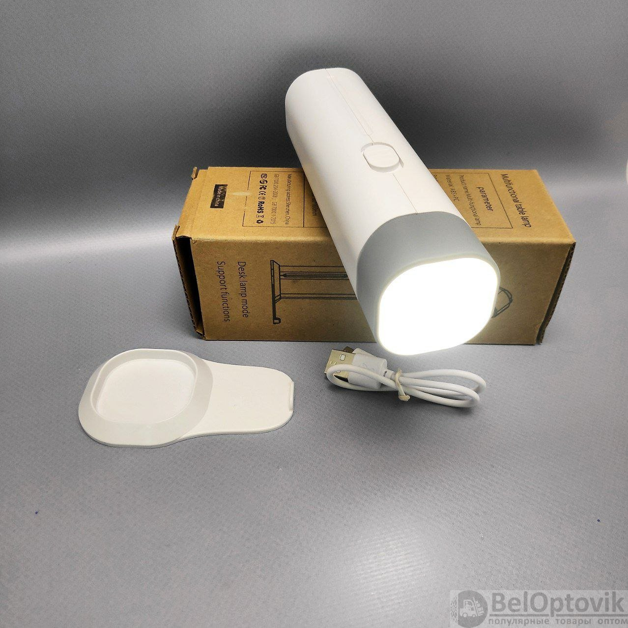 Универсальная портативная лампа Roссi  модель D16 (лампа, фонарик, powerbank 2600 mAh, 3 режима свеч