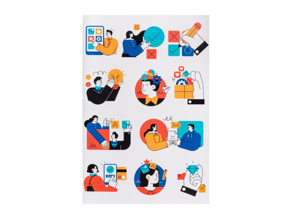 Стикерпак, Размер А4, Цвет белый