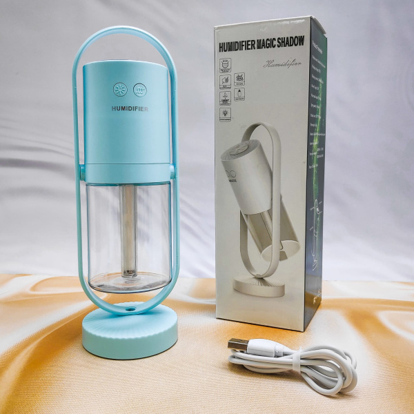 Аромадиффузор светодиодный (увлажнитель воздуха ароматический) Humidfier MAGIC SHADOW 200ml (220V) Черный