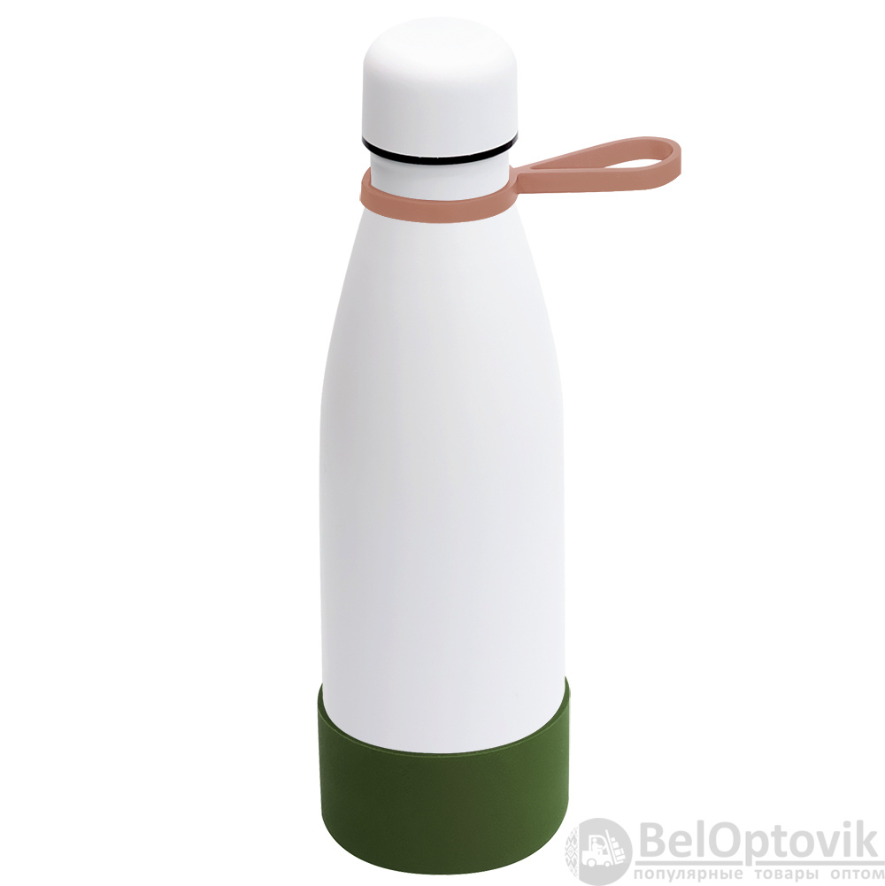 Термобутылка герметичная вакуумная Olivia To Go, белый/мокко/хаки