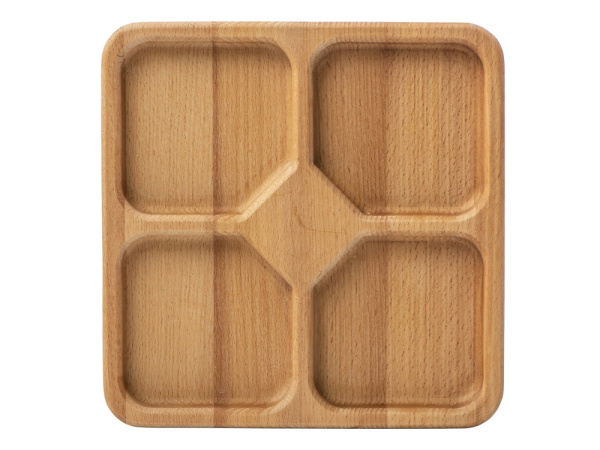 Менажница квадратная «Snacks», Цвет коричневый