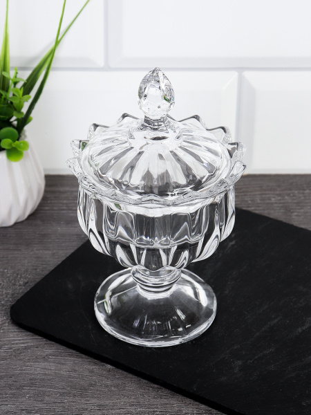 Сахарница 200 млна ножке / G24005-A /уп 36/