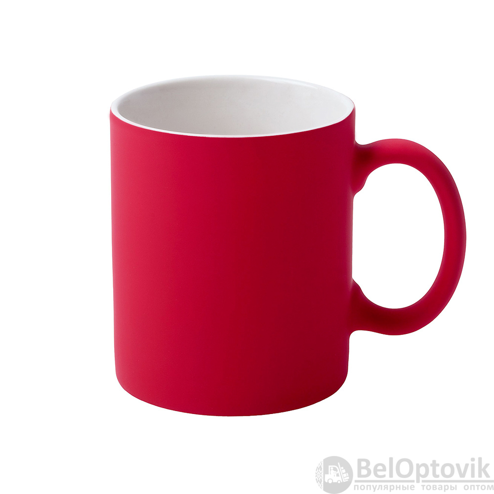 Кружка Bonn Soft, софт тач, красная-S