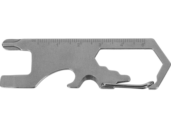 Мультиинструмент «Carabiner», Цвет серебристый