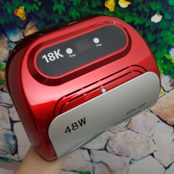 Гибридная лампа для маникюра Professional Nail 48 W CCFL+LED Красный корпус