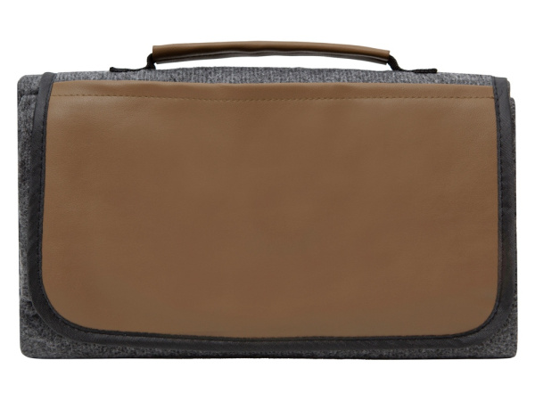 Плед для пикника «Campster», Цвет темно-серый, коричневый