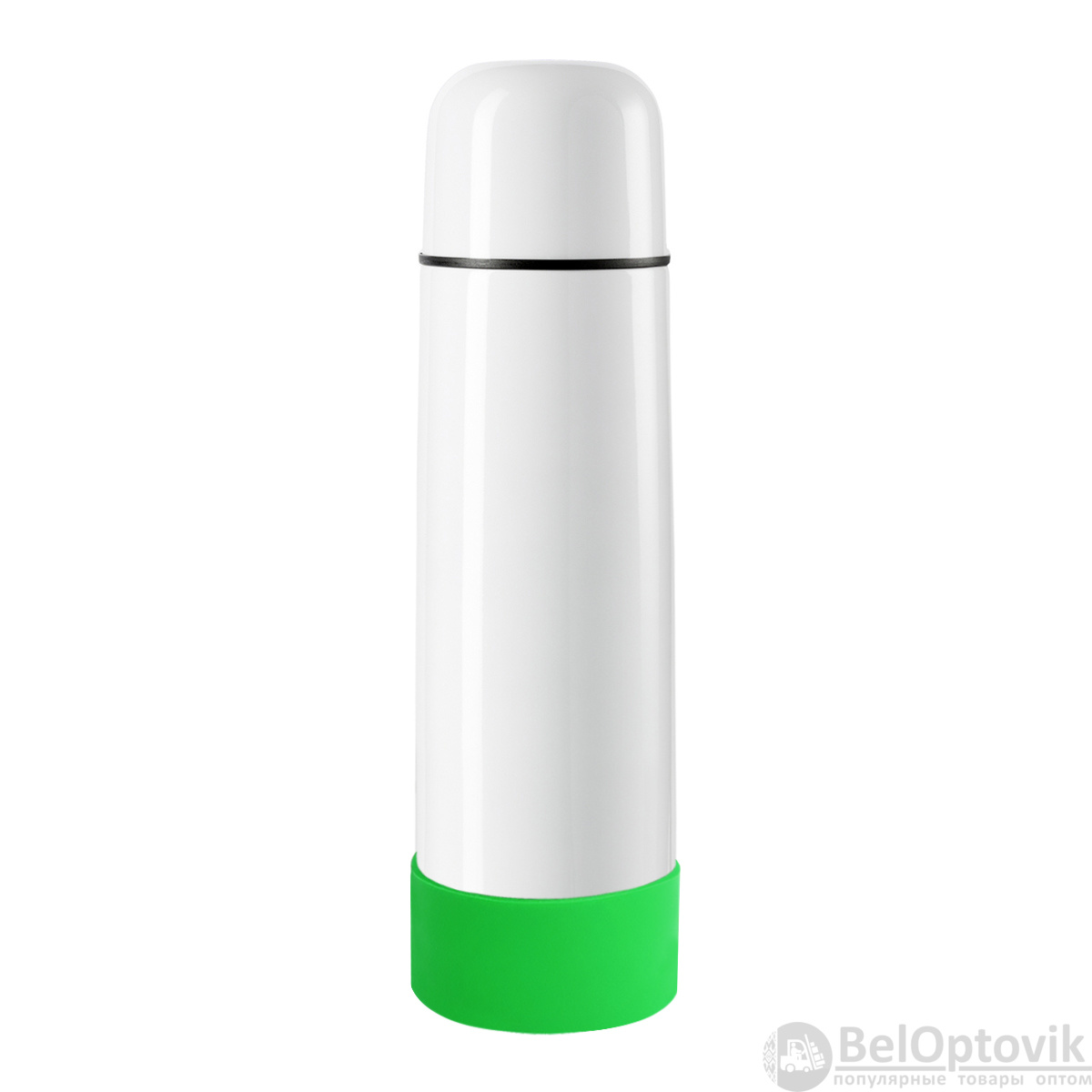Термос Picnic Bright To Go, белый/зелёный