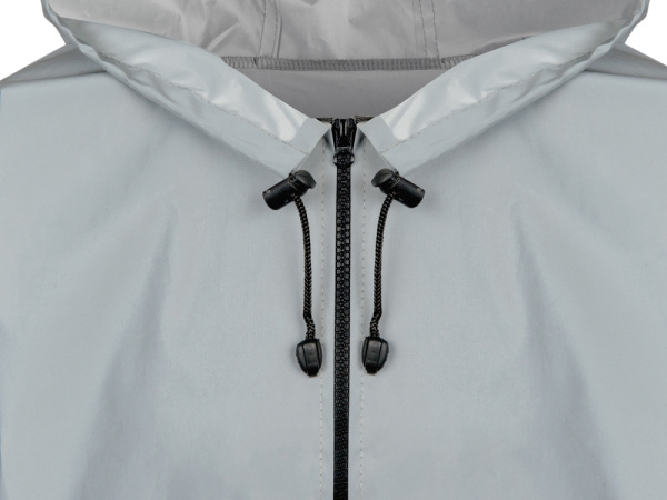 Дождевик светоотражающий «Sunny reflector» с чехлом, Размер XL-2XL, Цвет серый светоотражающий