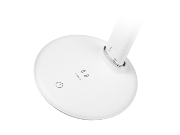 Настольная лампа с беспроводной зарядкой «LED FAROS», Цвет белый