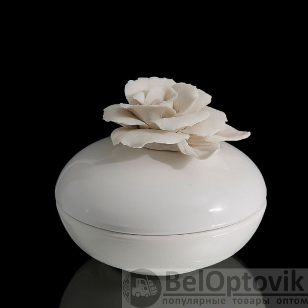 Шкатулка Beige Rose, кремовая
