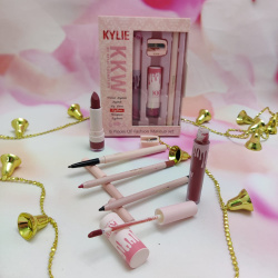 Набор косметики для макияжа KYLIE (Кайли) KKW 6 in1 с точилкой KIMMIE