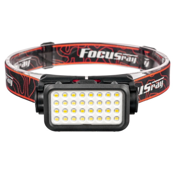 Фонарь налобный FOCUSray 1303 акку 18650 1200 мАН 3,7V встроенный ,индикатор заряда 16 диодов 1/180, шт