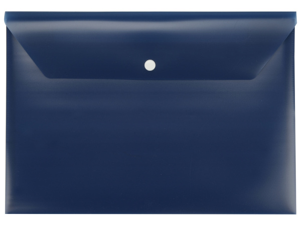 Папка-конверт А4, Цвет синий матовый