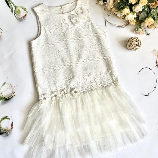 Платье нарядное для девочки Bebika (17/30-9), верх: 100% полиэстер, подкладка: 100% натуральный хлопок