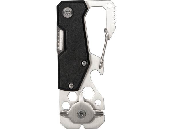 Мультитул с карабином 13-в-1 «Tackler», Цвет черный