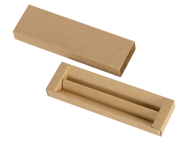 Футляр для 2 ручек из переработанного картона «Recycard», Цвет натуральный