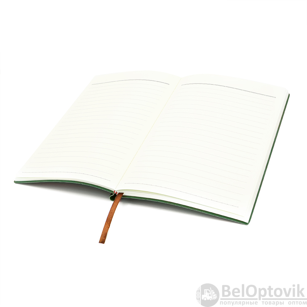 Блокнот A5 Donnie в мягком переплёте c карманом для ручки, тёмно-зелёный