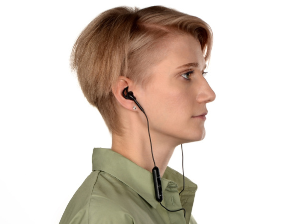 Беспроводные наушники «Get Up» с чехлом, Цвет черный