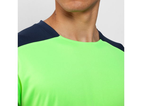 Спортивная футболка «Bugatti» мужская, Размер 2XL, Цвет неоновый зеленый/синий нэйви