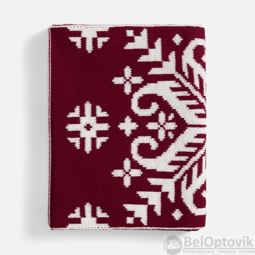 Шарф Wintertude L, красный с белым, 27х180 см