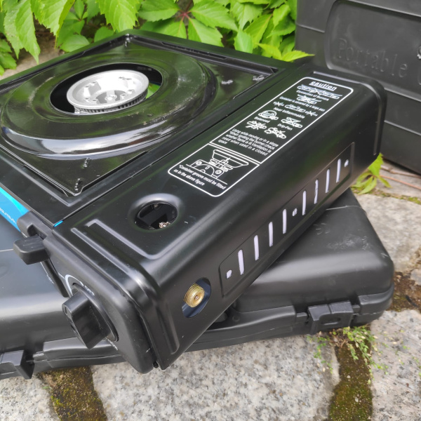 Портативная газовая плита (горелка) "Восток стиль" в кейсе BDZ-155-A черный