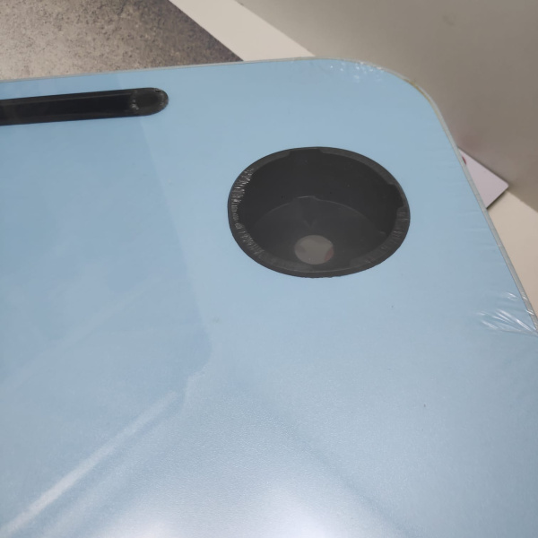 УЦЕНКА! Складной стол (столешница) трансформер для ноутбука / планшета с подстаканником Folding Table,  59х40 см  Голубой