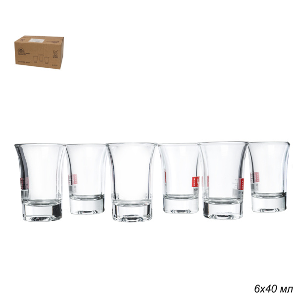 Стопка 6 штук 40 мл Круг / Y301 /уп 24/