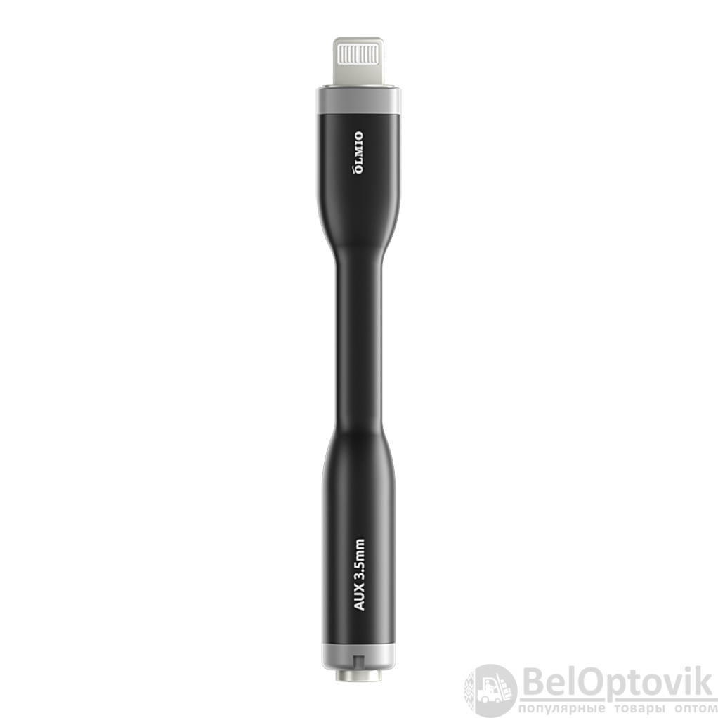 Адаптер аудио MFI Lightning - AUX (3.5mm), OLMIO