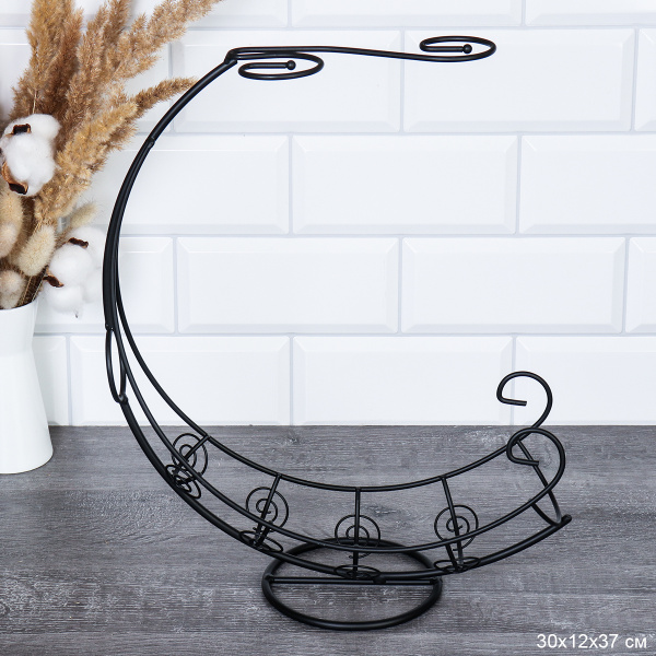 Подставка для вина и 2х фужеров Корабль Блэк / GB-T-3325 /уп 30/ металл/ 0,387