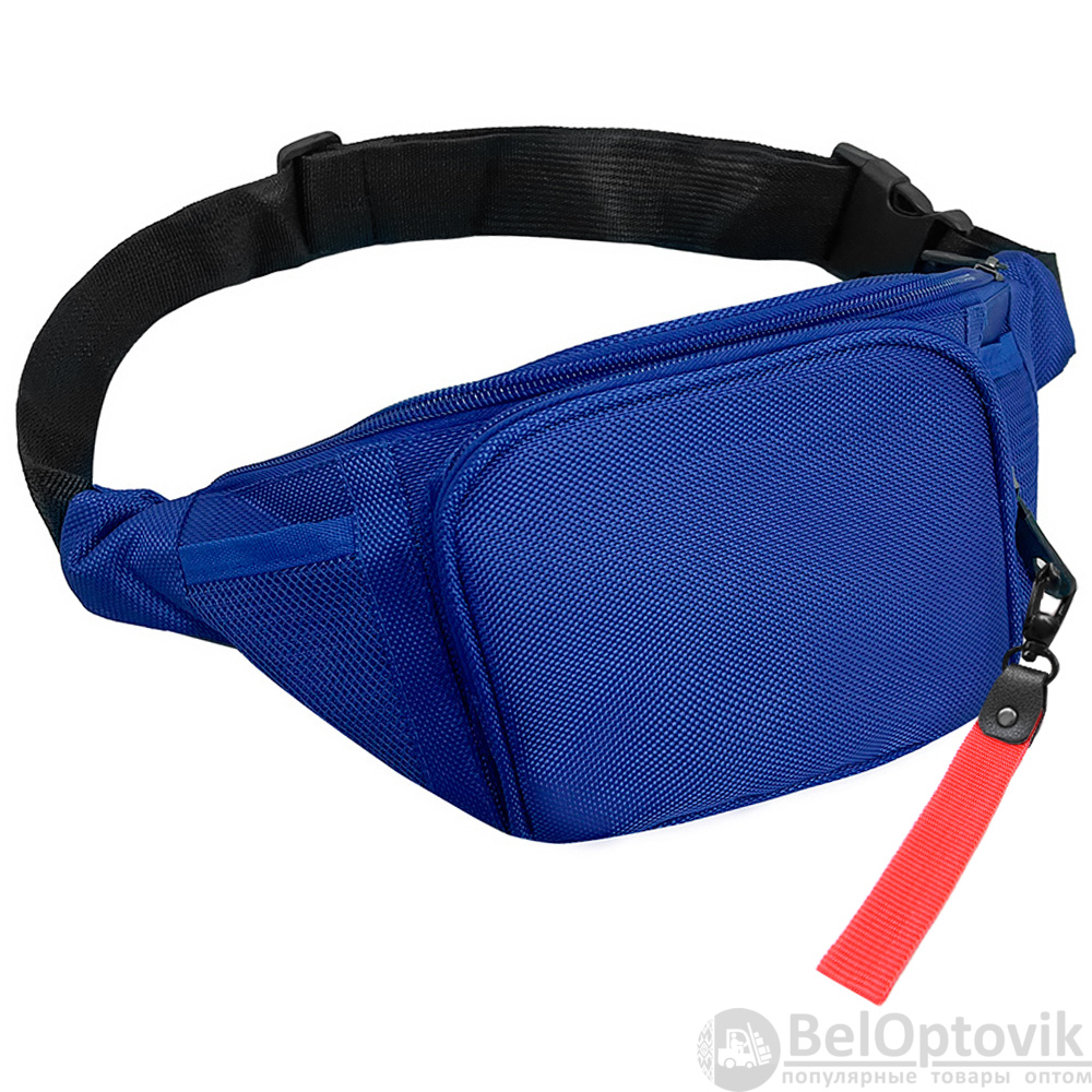 Поясная сумка SPLIT TO GO, Синий/Красный