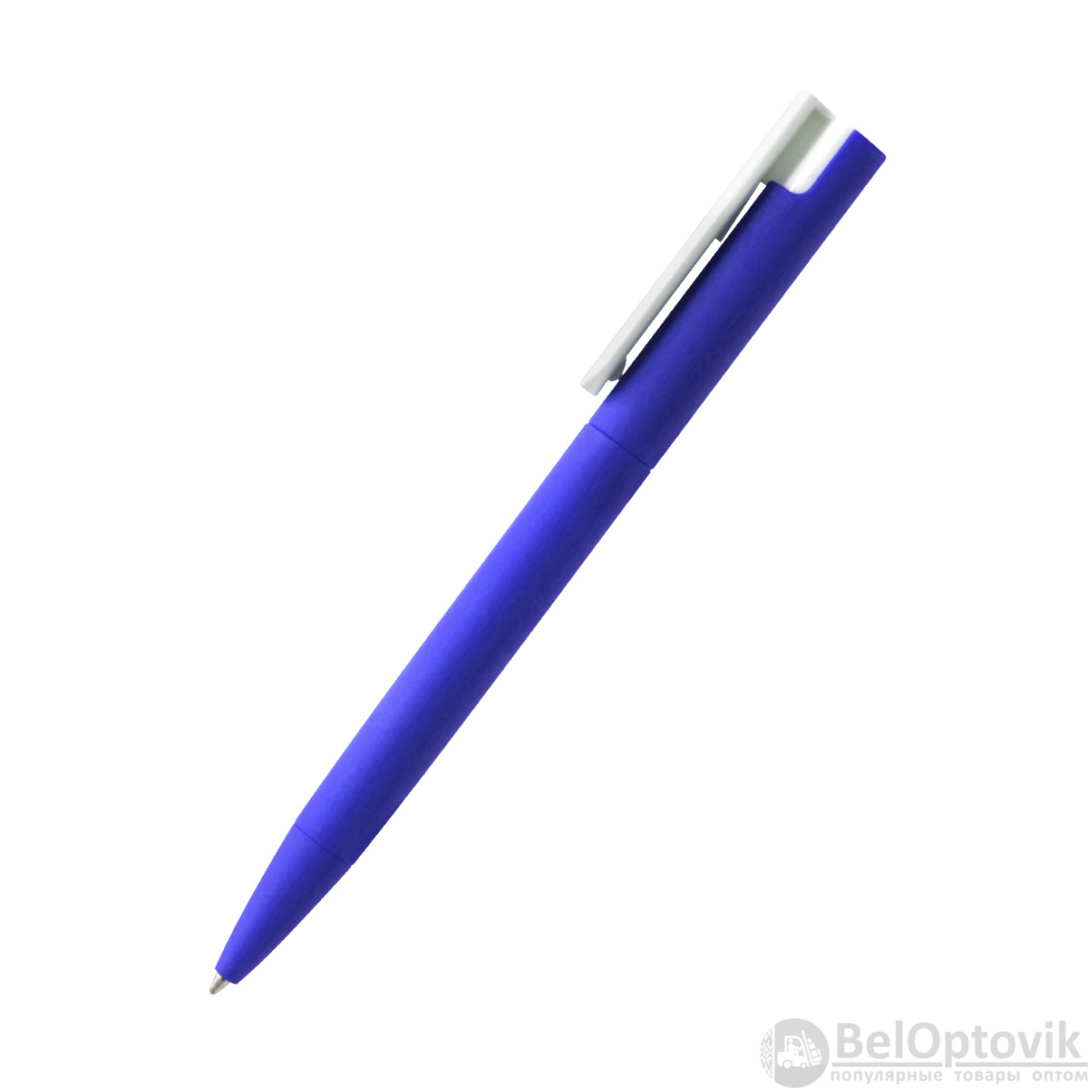 Ручка пластиковая Mira Soft софт-тач, синяя