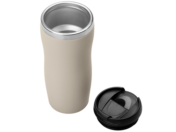 Термокружка «Mony Steel» soft-touch, Цвет бежевый