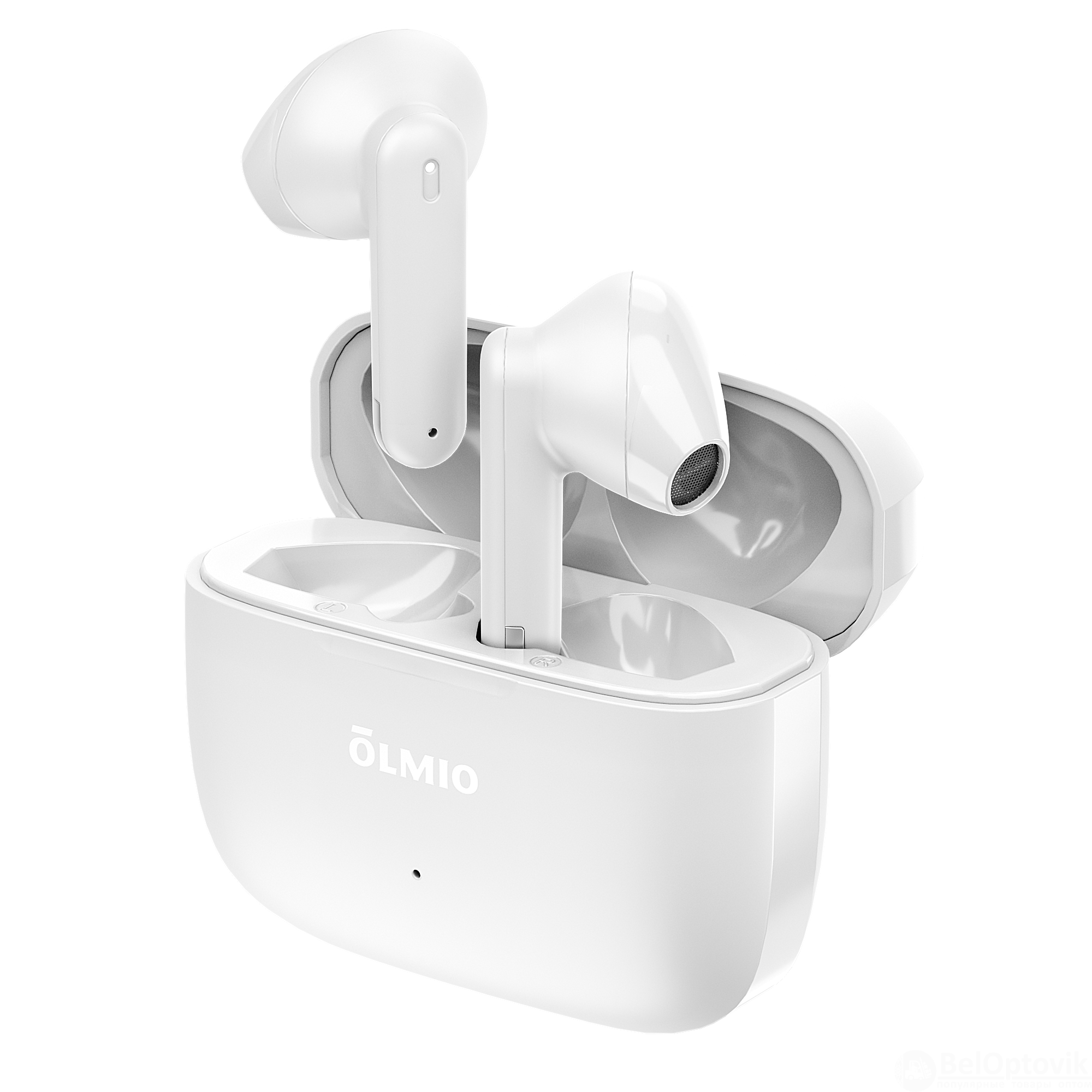 Наушники беспроводные "TWE-12", True Wireless, white, OLMIO