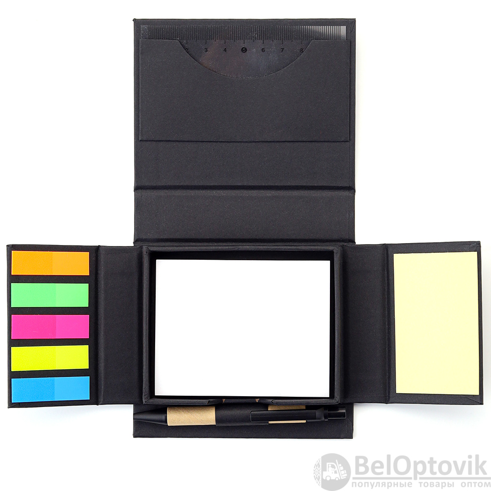 Набор для записей со стикерами Notora, черный