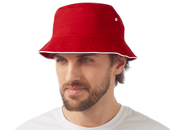 Панама «Hanoi», унисекс, Цвет красный, белый