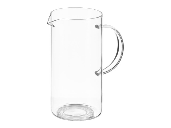 Стеклянный кувшин с крышкой из пробки «Fiz», Цвет прозрачный, бежевый