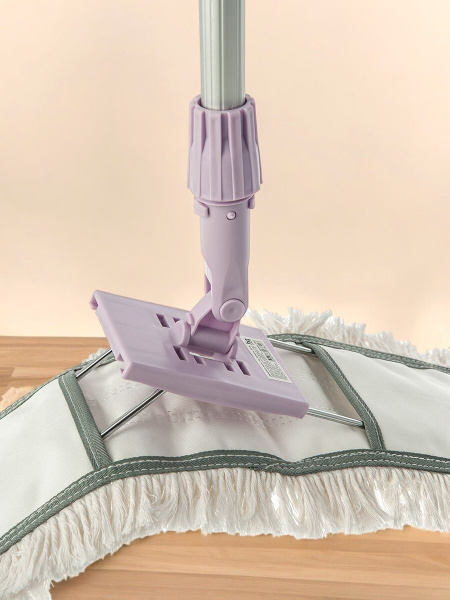 Насадка на швабру хлопковая разрезная, крепление карман, 100 см